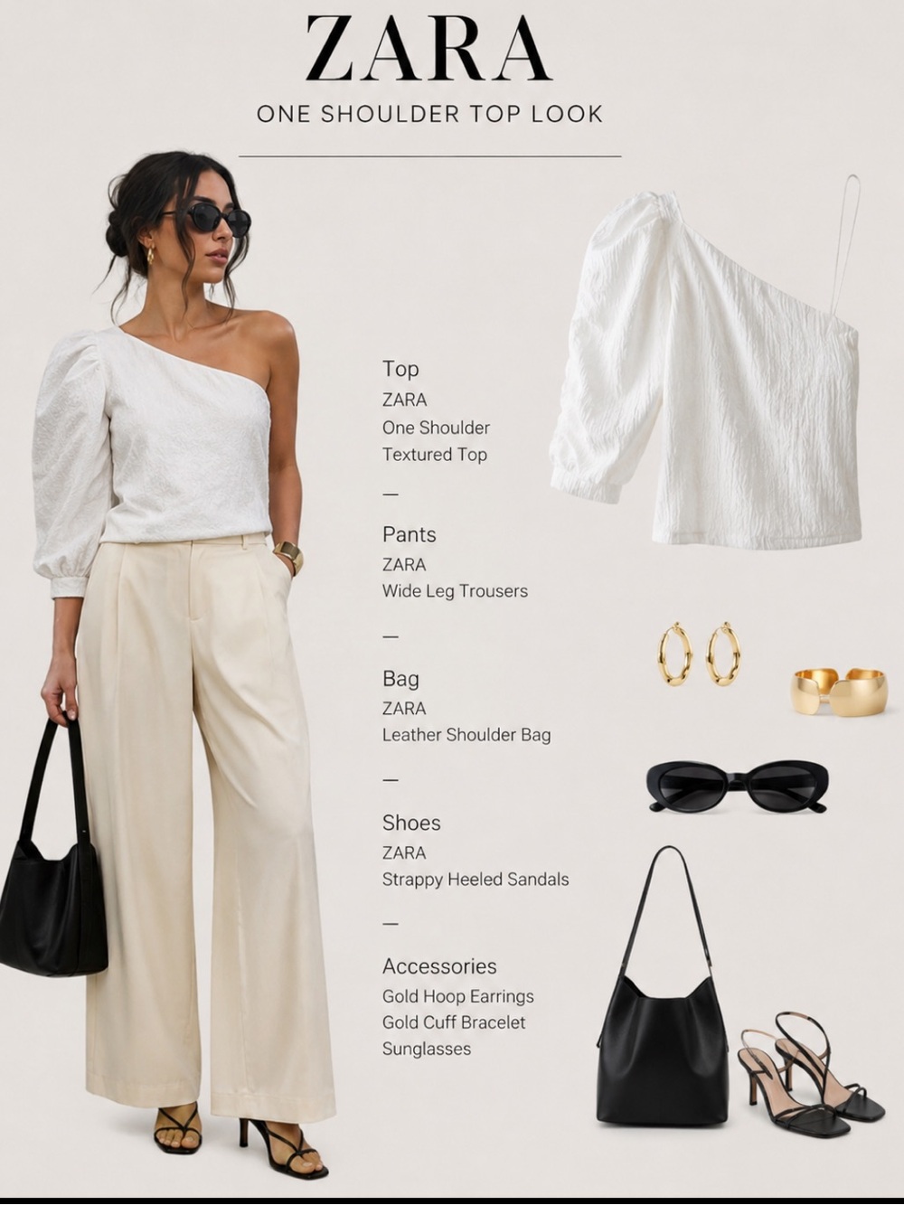 Zara limited edition one shoulder cut out crop top
